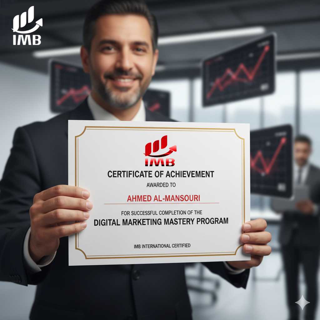 شهادة معتمدة دولياً التسويق IMB International
